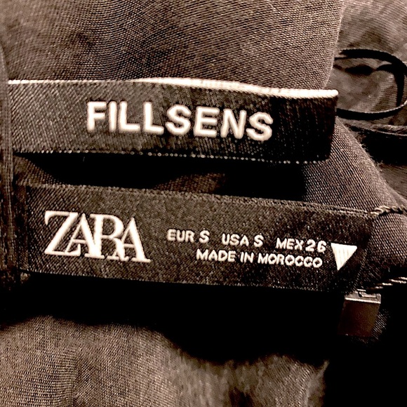 NWT New Zara TRF Black Dress Small - Picture 6 of 7